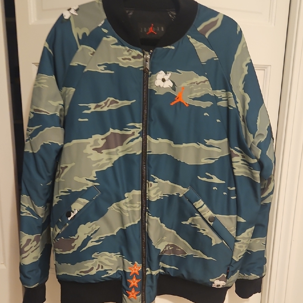 Jordan Blue Camouflage Bomber Jacket
